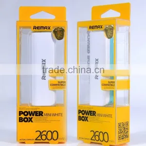 REMAX Mini PowerBank 2600mAh Portable Charger Power Backup Power Bank For Iphone Samsung Smartphones thumbnail-4