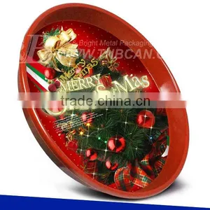 Custom OEM Colorful Round First Grade Tinplate Tin Tray thumbnail-4