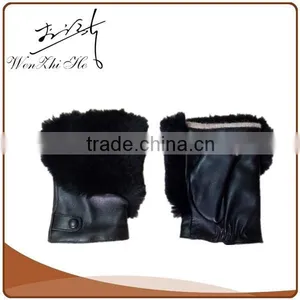 Winter Women Driving Hand Warmer Muff With Leather thumbnail-3