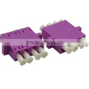 LC Quad Om4 Optical Fiber Adapter ,OM4 4 Core Fiber Optic Adapter thumbnail-2