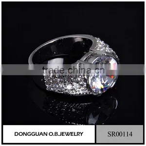 316l Stainless Steel Ring Butterfly Ring In Silver Jewelr With Colorful Cz thumbnail-5