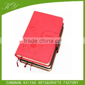 Leather Promotion Gift Customized Leather Work Diary Covers thumbnail-1