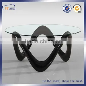 Modern Luxury Colorful Glass High Gloss Coffee Table,Coffee Table Furniture thumbnail-1