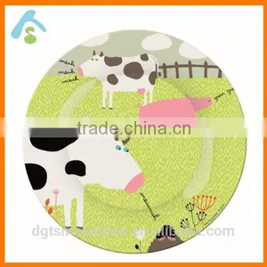 Colorful Print Melamine Plate ; Melamine Kids Dinner Plate thumbnail-1