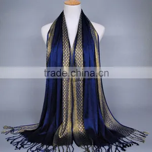 Ladies Women Fashion Shade Pashmina Scarf Stole Shawl Wrap Scarves Soft Cotton thumbnail-2
