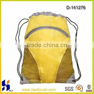 2015 Promotion Mesh Polyester Drawstring Backpack Bag thumbnail-1