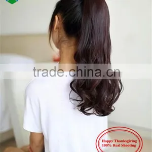 Horse Hair Wig Lady Volume Ponytail Hair Piece Band Ponytail Fake Hair Ponytails thumbnail-3