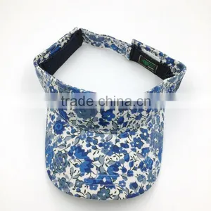 Wholesale High Quality Lady All Over Print Sun Visor Cap thumbnail-4