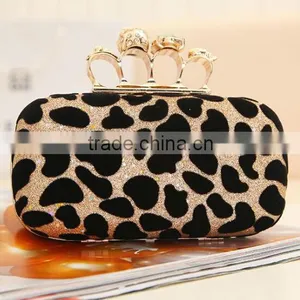 2014 Skull Evening Bag Leopard Grain Evening Bag thumbnail-1
