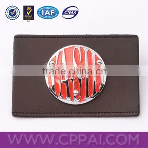 Custom Leather Jeans Label Jeans Metal Leather Patch thumbnail-1