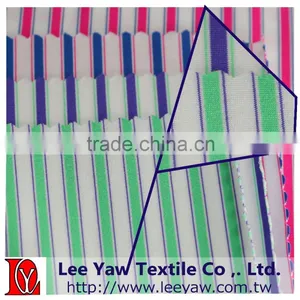 92% Polyester 8% Spandex Yarn Dyed Auto Stripe Jersey Fabric for Garment thumbnail-1