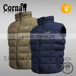 Customized Fashion 100% Polyester Lightweight Men's Wind-proof Down Feather Vest Sale Made in China thumbnail-4