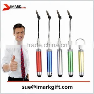 Plastic Hanger Touch Pen With Key Ring thumbnail-1
