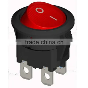 Red Light Round Rocker Switch of T85 10A 250VAC thumbnail-1