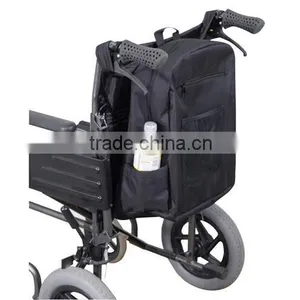 Topmedi Mesh Side Bag Power Electric Wheelchair Pannier Bag With Padded Loop Scooter Bag for Disabled thumbnail-3
