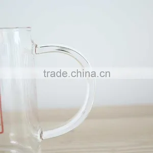 China Supplier Clear Glass Measuring Cup With Handle Handmade Glassware OEM ODM 250ml thumbnail-5