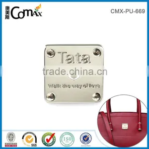 25mm Metal Engraved Brand Name Shoe Label thumbnail-2