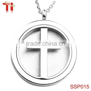 Diffuser Pendant Necklace Jewelry Cross Pendant Locket Jewelry Aromatherapy Necklace Diffuser Pendant Design thumbnail-1