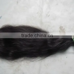 Cheap Price Good Quality Original Peruvian Wave Hair 24" Inch Natural Black thumbnail-1