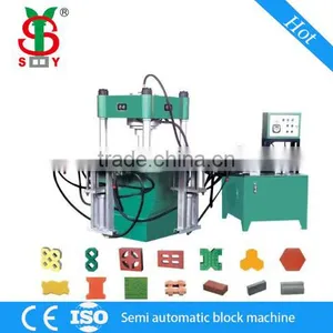 Shengya Brand Automatic Hydraulic Cement Paving Brick Making Machine Profession in Producing Colorful Paving Block in Indonisia thumbnail-1