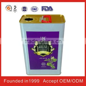 Rectanglar Cooking Oil Cans for FDA thumbnail-1
