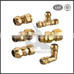 CNC Precision Machining Brass Compression Fitting for pe Pipe thumbnail-1