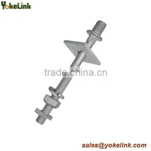 Steel Crossarm 5/8''x 1 3/4'' Short Shank Pin Line Post Stud thumbnail-1