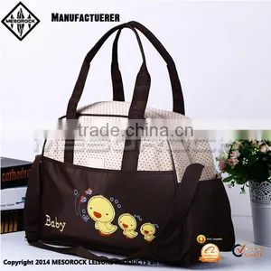 2016 China Wholesale Fashion Baby Custom Cotton Mummy Baby Bag thumbnail-1