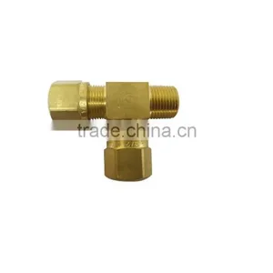 971 Male Run Tee,Air Brake Fittings for Nylon Tube,Brass Valve thumbnail-3