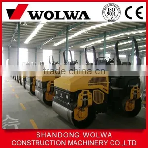 Ride on Double Steel Drum Static Road Roller With 2 Ton Weight thumbnail-1