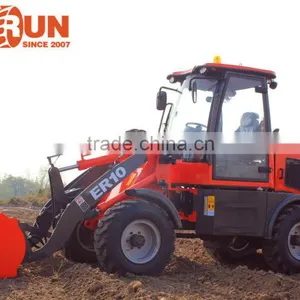 Qingdao Everun Farm Machinery ER10 Multi-Function Mini Radlader With Adjustable Pallet Forks thumbnail-5