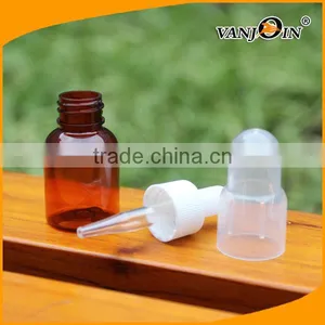 1oz Amber Plastic Bottles for Essential Oils With Eye Dropper thumbnail-2