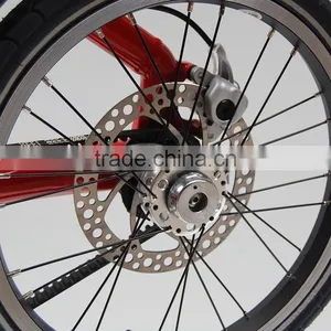 16 Inch Alloy Folding Bicycle of Fixed Bike Aluminum for Cheap Sale Bicycle Parts thumbnail-2