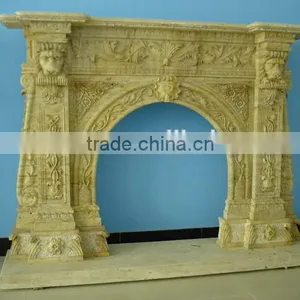 Cultured Marble Fireplace With Cheap Price thumbnail-4