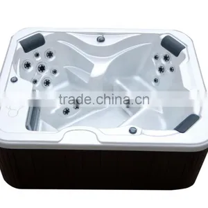 6 Person Party Garden Spa Massage Bathtub With Glass Holder thumbnail-4
