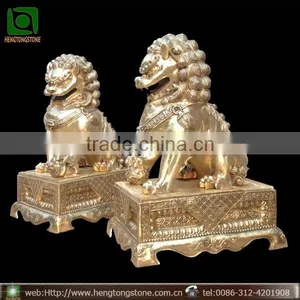 Cast Bronze Fu Dog Statue thumbnail-1