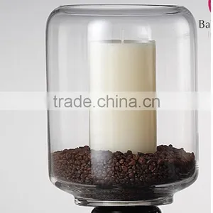 Unique Mason Oil Burner Lantern Candle Jars With Stemmed for Home Wedding Decoration thumbnail-3