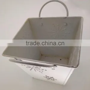 Cheap Wholesale Cylinder White Mini 5cm Cactus Metal Plant Pots for Succulents Plants thumbnail-5