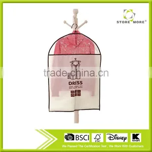 Store More Non Woven Printed Dress Suit Cover Bag With Clear PVC thumbnail-1