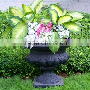 Black Terrazzo Cube Garden Planter Pot 50x50x140cm QL-13170 All Colors thumbnail-1