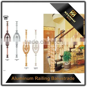 Luxury Design Decorative Powder Coated Cast Aluminum Railing for Stairs thumbnail-6