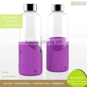 Portable Pyrex Glass Gym Drink Bottles thumbnail-3