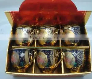 Clearance Sale Golden Arab Style Porcelain Tea Set thumbnail-2