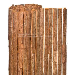 Cheap Rural Style Single/double Faced Tree Bark Screening Roll Fence thumbnail-2