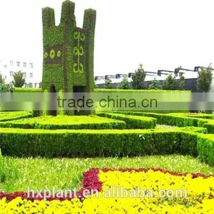 Small Sculpture Aritificial Green Sculpture Plastic Fake Plant Artificial Sculpture Artificial Statue thumbnail-1