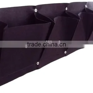 4 Pouch Horizontal Hanging Wall Fabric Pot Container thumbnail-1