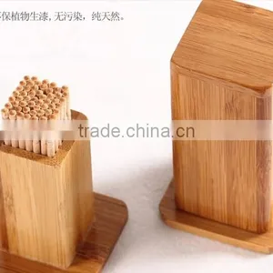 Natural Bamboo Color Tableware Antique Toothpick Holder thumbnail-1