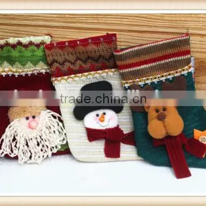 Christmas Tree Hanging Xmas Decoration Sock Santa Claus Stockings Gift 3 Pcs thumbnail-1