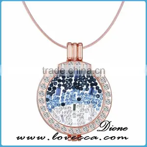 2017 Latest Fashion Gold Coins Changeable DIY Coin Necklace Pendant With 60cm Chain thumbnail-2