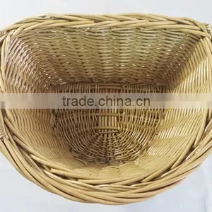 Wicker Knitting Small Removable Bicycle Basket thumbnail-5